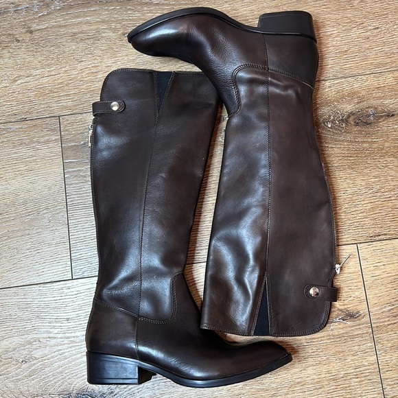 Pierre Darré Dark Brown Leather Riding Boots Size 36/6 - Picture 2 of 9